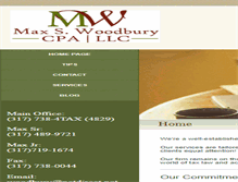 Tablet Screenshot of maxwoodburycpa.com